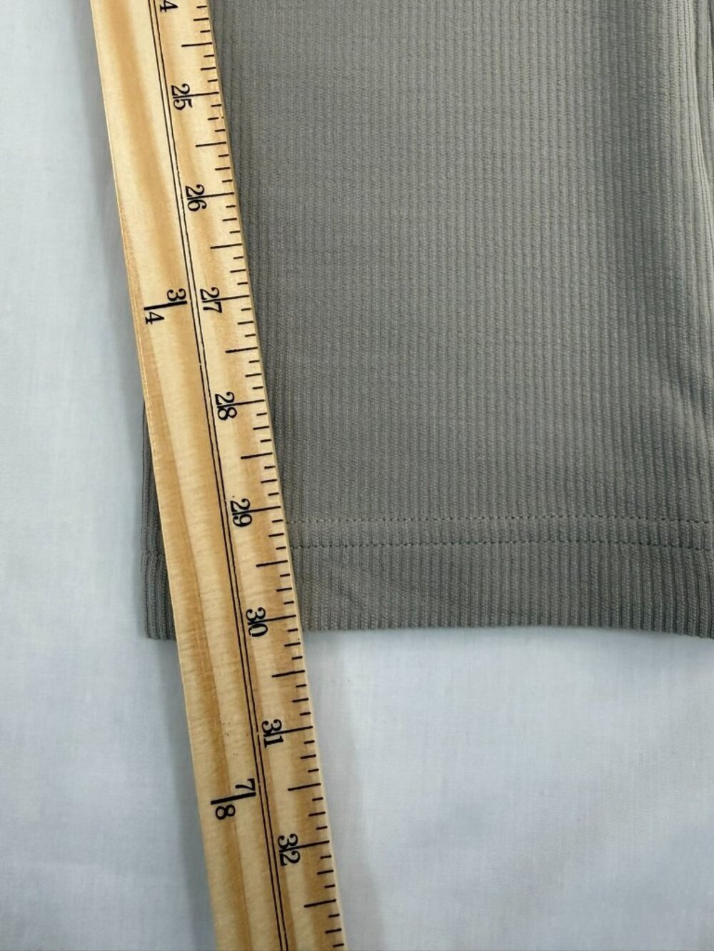 Lululemon Brushed Softstreme Ribbed Zip-Flared Pant Riverstone Size 6 - Picture 12 of 13